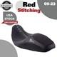 SIK Baggers Red Stitching Seat For 2009-2023 Harley Touring by Advanblack