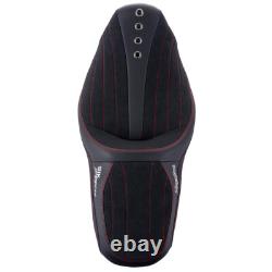 SIK Baggers Red Stitching Seat For 2009-2023 Harley Touring by Advanblack
