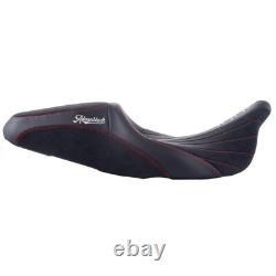 SIK Baggers Red Stitching Seat For 2009-2023 Harley Touring by Advanblack