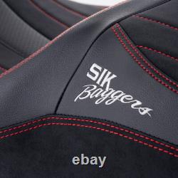 SIK Baggers Red Stitching Seat For 2009-2023 Harley Touring by Advanblack