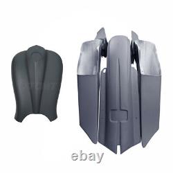 Saddlebag Fender Side Covers Tank Shrouds Fit For Harley Touring Baggers 2014-Up