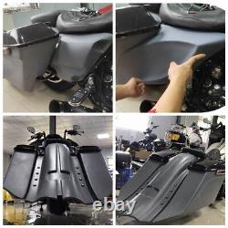 Saddlebag Fender Side Covers Tank Shrouds Fit For Harley Touring Baggers 2014-Up