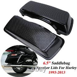 Saddlebag TRIPLE 6.5 Inch Speaker Lids for Harley Touring Bagger 1993-2013 New