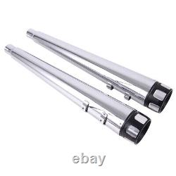 Slip On Mufflers 4 Exhaust Pipe for Harley Touring 1995-2016 Bagger Pair Chrome