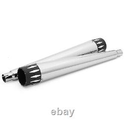 Slip On Mufflers Dual Exhaust Pipes For Harley Touring Bagger FLHR FLHTCU 95-16