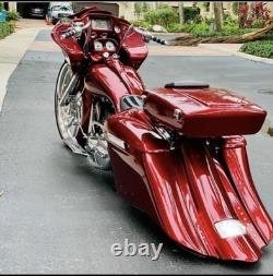 Street Glide Harley Davidson Flh Stretched Saddlebags Road King Bagger Kit