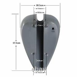 Stretched 4.7 Gallon Gas Fuel Tank Fit For Harley Custom Chopper Bobber Bagger