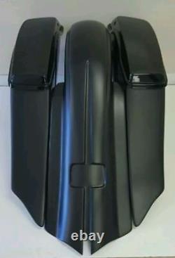 Stretched 7 Saddle Bags Rear Fender Fit Harley Street Road Glide Baggers 14-Up