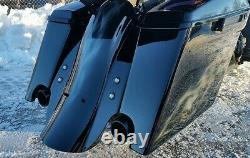 Stretched Extended Saddlebags Fender Harley Touring Bagger Electra Ultra Glide