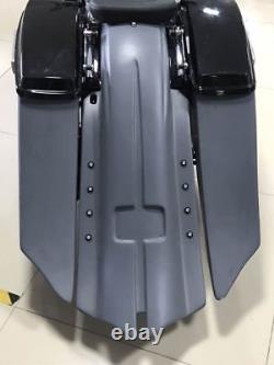 Stretched Saddle Bags Rear Fender Fit For Harley Street Road Glide Baggers 14-Up