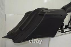 Stretched Saddle Bags Rear Fender Fit Harley Street Road Glide Baggers 14-Up