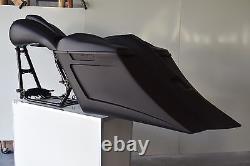 Stretched Saddlebags Down Out 6 Touring 09-13 Harley Flh Bagger Overlay Fender
