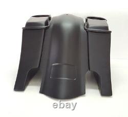 Stretched Saddlebags Down Out 6 Touring Harley Bagger Overlay Fender 6.5 09-13