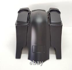 Stretched Saddlebags Down Out 6 Touring Harley Flh Bagger Overlay Fender 6.5 1