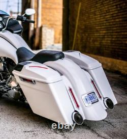 Stretched Saddlebags Harley Davidson Bagger Motorcycle Street Glide Road King