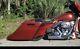 Stretched Saddlebags Rear Fender Side Cov Harley Street Road Glide Baggers 09-Up
