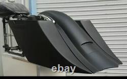 Stretched Saddlebags Rear Fender Side Cov Harley Street Road Glide Baggers 09-Up