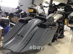 Stretched Saddlebgs Rear Fender Fit For Harley Touring Road Glide Baggers 14-Up