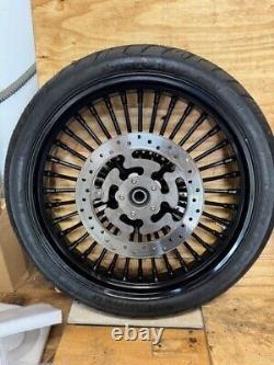 Take-off Fat Spoke Black Wheels, Rotors, &Tires Harley Bagger RC-2102-21-182