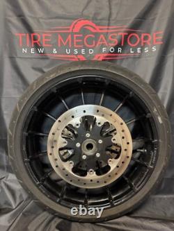 Take-off Harley Davidson Black Turbine Wheel, Tire & Rotors Bagger TAL-2575-19-1