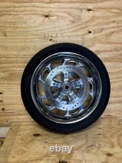 Take-off Harley Davidson Chrome Wheel, Tire & Rotors Touring Baggers CH-2124-181