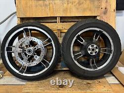 Take-off Harley Davidson Enforcer Wheels, Rotors &Tires Bagger ENF-2299-19-16-2