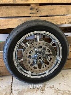 Take-off Harley Davidson Slicer Chrome Wheel, Tire & Rotors Bagger CVO-S-553-171