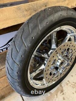 Take-off Harley Davidson Slicer Chrome Wheel, Tire & Rotors Bagger CVO-S-553-171