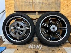 Take-off Harley Davidson Slicer II Wheels, Rotors &Tires Bagger SL-2-2288-18-182