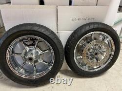 Take-off Harley Davidson Slicer Wheels, Tires & Rotors Baggers SL-5065-17-16-2