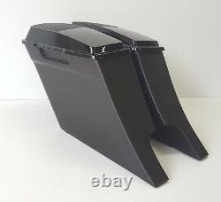 Touring 6x9 #2 Slope 6 Stretched SaddleBags for Harley Flh Bagger Dual Exhaust