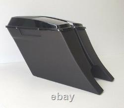 Touring 6x9 #2 Slope 6 Stretched SaddleBags for Harley Flh Bagger Dual Exhaust