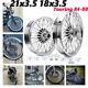 Touring Bagger 21 & 18 Fat Spoke Wheels Rims for Harley Road King Glide Classic