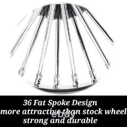 Touring Bagger 21 & 18 Fat Spoke Wheels Rims for Harley Road King Glide Classic