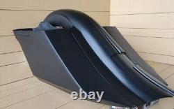 Touring Harley Davidson 7 Stretched Saddlebags and Rear Fender Bags Bagger 09-20