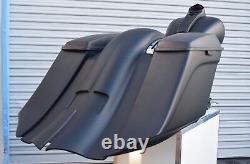 Touring Harley Davidson Stretched Saddlebags and Rear Fender Bags Bagger 2009-13
