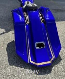 Touring Harley Davidson Stretched Saddlebags and Rear Fender Bags Bagger 2009-13