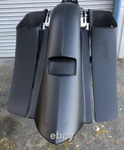 Touring Harley Davidson Stretched Saddlebags and Rear Fender Bags Bagger 2009-19