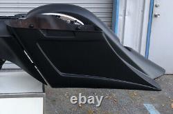 Touring Harley Davidson Stretched Saddlebags and Rear Fender Bags Bagger 2009-19