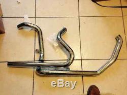 True Dual Head Pipes 4 Harley Flt, Flhx, Flhr, Bagger, Dresser, Touring 2010/2016