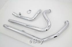 True Dual Head Pipes 4 Harley Flt, Flhx, Flhr, Bagger, Dresser, Touring 2010/2016