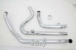 True Dual Head Pipes 4 Harley Flt, Flhx, Flhr, Bagger, Dresser, Touring 2010/2016