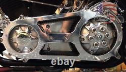 Ultima 2 Bagger Billet Polished Open Primary Belt Drive Harley Touring & FXR