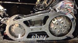 Ultima 2 Bagger Billet Polished Open Primary Belt Drive Harley Touring & FXR