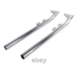 Upswept Fishtail Slip on Exhaust for Harley Davidson 95-16 Touring & Bagger