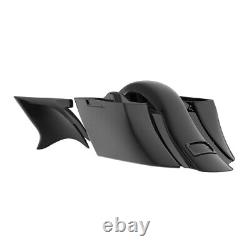 VIVID BLACK For Halrey Touring Advanblack Bagger Boss Down And Out Bagger Kit