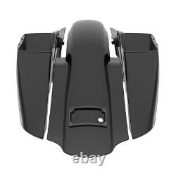 VIVID BLACK For Halrey Touring Advanblack Bagger Boss Down And Out Bagger Kit