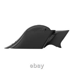 VIVID BLACK For Halrey Touring Advanblack Bagger Boss Down And Out Bagger Kit