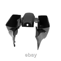 VIVID BLACK For Halrey Touring Advanblack Bagger Boss Down And Out Bagger Kit