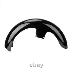 Vivid Black 21 Wrap Front Fender For Harley Davidson Touring Custom Baggers